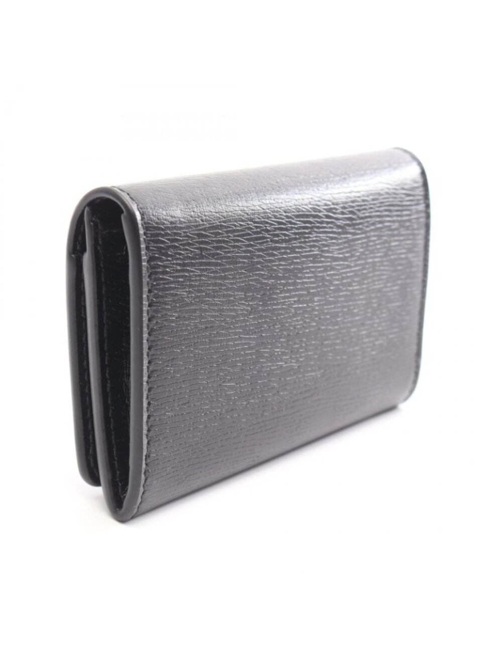 Gucci Card Case Script Black Leather - Picture 2 of 6